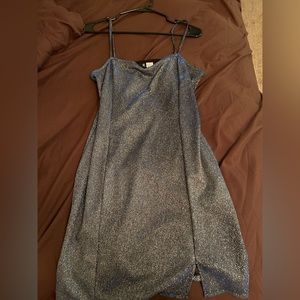Sparkly Blue Dress (Bodycon Fit)